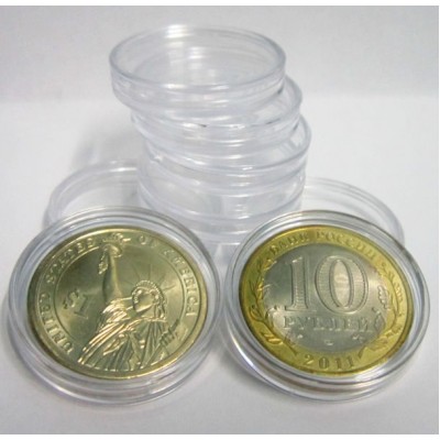 Капсулы для монет Ø 27 мм (внешний диаметр 33 мм)