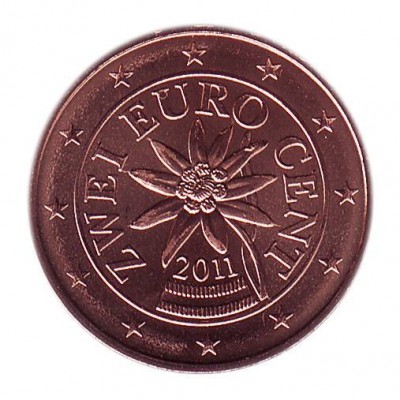 2 евроцента 2011 год. Австрия