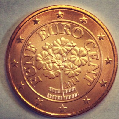 5 евроцентов 2014 год. Австрия
