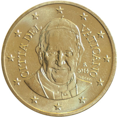 50 Евроцентов 2014 год. Ватикан