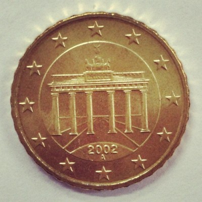 10 евроцентов 2002 год. Германия (двор А)