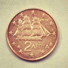 2 евроцента 2012 год. Греция