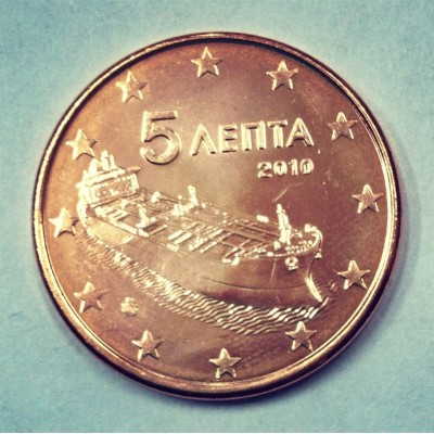 5 евроцентов 2010 год. Греция
