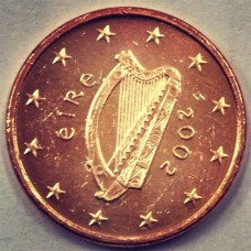1 Евроцент 2002 год. Ирландия