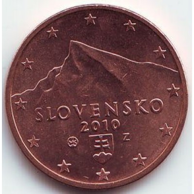 2 евроцента 2010 год. Словакия