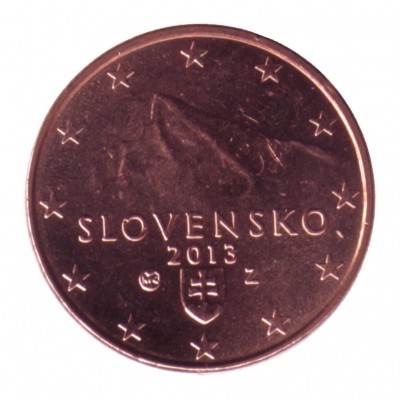 1 евроцент 2013 год. Словакия
