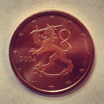 2 евроцента 2004 год. Финляндия