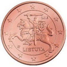 1 евроцент 2015 год. Литва.