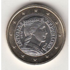 1 Евро 2014 год. Латвия