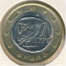 1 Евро 2005 год. Греция