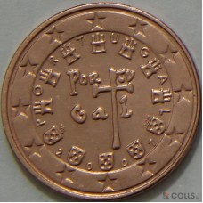 1 евроцент 2007 год. Португалия
