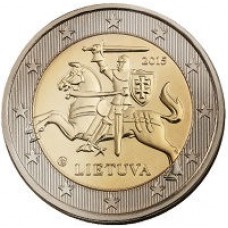 2 евро 2015 год. Литва. 