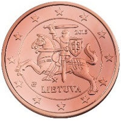 2 евроцента 2015 год. Литва.