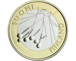 5 евро 2010 год. Финляндия. Провинция Сатакунта
