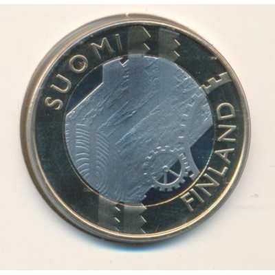 5 евро 2011 год. Финляндия. Губерния Уусимаа