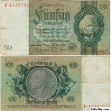 Банкнота Германия 50 марок 1933 год.