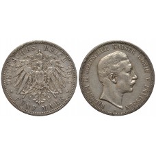 5 марок 1900 год. Германия. Пруссия (А), серебро