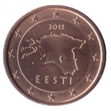 1 евроцент 2015 год. Эстония