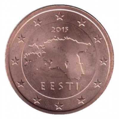 2 Евроцента 2015 год. Эстония