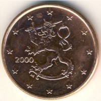 5 евроцентов 2000 год. Финляндия