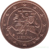 2 евроцента 2017 год. Литва