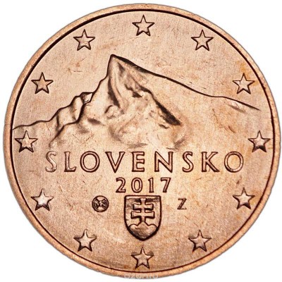 5 Евроцентов 2017 год. Словакия