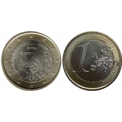 1 евро 2017 год. Сан-Марино (новый тип)