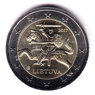 2 евро 2017 год. Литва.