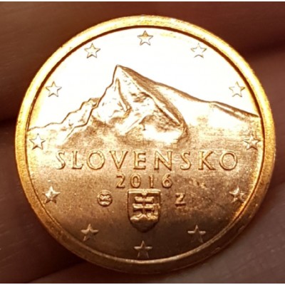 2 евроцента 2016 год. Словакия