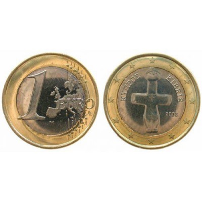 1 Евро 2008 год. Кипр