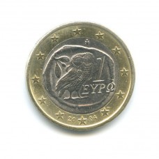 1 Евро 2004 год. Греция
