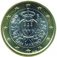 1 евро 2015 год. Сан-Марино