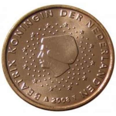 1 евроцент 2008 год. Нидерланды