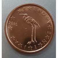 1 евроцент 2016 год. Словения