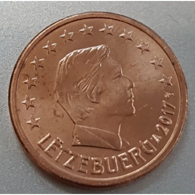 1 евроцент 2017 год. Люксембург