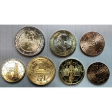 Австрия. Набор евро монет 2017 год (7 монет)