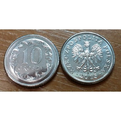 10 грошей 2015 год. Польша