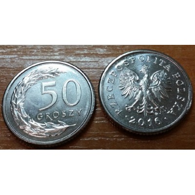 50 грошей 2016 год. Польша