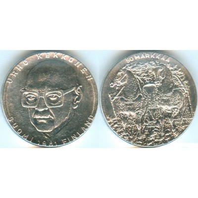 50 марок 1981 год. Финляндия. Кекконен