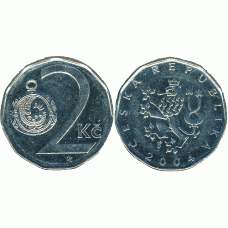 2 кроны 2004 год. Чехия