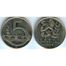 5 крон 2002 год. Чехия