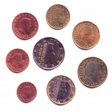 Люксембург. Набор евро монет. 2010 год.