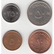 Набор монет Оман 1985-2008 года. (4 штуки) 