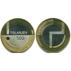 500 толаров 2003 год. Словения. Европейский год инвалидов. 500 толаров 2003 год. Словения. Европейский год инвалидов.