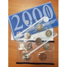 Годовой набор разменных монет США 2000 года (P)