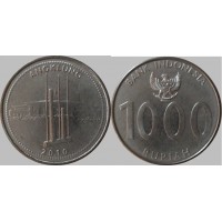Индонезия 1000 Рупий 2010 год. Ангклунг. UNC
