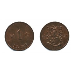 1 пенни 1921 года (Регулярный выпуск) — Финляндия