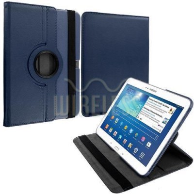 Кожанный чехол Для Samsung Galaxy Tab 3 10.1 планшетов 360 , темно-синий