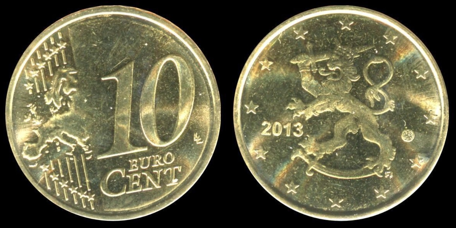 10 Евроцентов 2013 год. Финляндия.